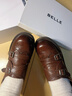 百麗（Belle）時(shí)光畫(huà)報孟克樂(lè )福鞋女26春新款商場(chǎng)英倫風(fēng)牛皮小皮鞋F6R1DAM6預售 棕色 37 曬單實(shí)拍圖