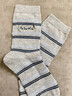 BUHUIDIU美拉德條紋襪子女中筒襪春秋款拼色復古搭配德訓鞋百搭無(wú)骨堆堆襪 淺灰 均碼 (35-40) 曬單實(shí)拍圖