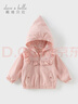 戴維貝拉（DAVE＆BELLA）兒童三防外套春裝新款女童連帽上衣女寶寶戶(hù)外防風(fēng)衣小童外衣 粉色【現貨】 120 cm（建議身高110-120cm） cm（建議身高110-120cm） 曬單實(shí)拍圖