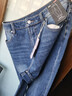 京東京造牛仔褲男新款高彈直筒褲子四季百搭男士休閑褲春夏 中藍色 33 曬單實(shí)拍圖