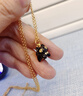曼卡龍黃金吊墜神秘黑貓系列足金掛墜可DIY定價(jià)禮物 黑夜的黑·黑喵 曬單實(shí)拍圖