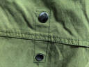 馬登工裝美式復古M65戰壕派克服魚(yú)尾風(fēng)衣parka中長(cháng)款大衣外套男春 軍綠色 (寬松，大2碼) XS 曬單實(shí)拍圖