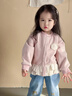 班喜迪女童外套春裝2026新款兒童衣服春秋裝洋氣公主上衣寶寶小童裝衣服 粉色 100 曬單實(shí)拍圖