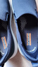 斯凱奇（Skechers）男鞋春季一腳蹬透氣健步鞋舒適休閑鞋緩震低幫懶人 海軍藍色/NVY 42.5 曬單實(shí)拍圖