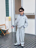 G.duck小黃鴨童裝男童衛衣套裝春秋2026新款兒童運動(dòng)服男孩polo衫兩件套 灰色 120 建議110-120cm6-7歲 曬單實(shí)拍圖