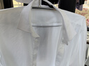 羅蒙（ROMON）【200支DP免燙】長(cháng)袖襯衫男高端商務(wù)休閑上衣純棉襯衣 白色 41 曬單實(shí)拍圖