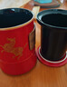 泥土故事國潮紅馬到成功陶瓷隨手杯茶水分離泡茶杯2026年馬年新年生日禮物 曬單實(shí)拍圖