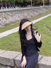 Charm Kendo防曬帽女戶(hù)外沙灘帽時(shí)尚百搭遮陽(yáng)帽太陽(yáng)帽子女防紫外線(xiàn)禮盒裝 卡其色 尺碼 56-58 cm 曬單實(shí)拍圖