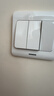西門(mén)子（SIEMENS）開(kāi)關(guān)面板 三開(kāi)單控面板 86型暗裝面板 遠景雅白色5TA02311CC1 曬單實(shí)拍圖