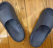 京東京造【泡泡云】踩屎感厚底輕盈防滑外穿拖鞋涼拖男士 灰色42-43 曬單實(shí)拍圖