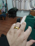 吉財運金包銀寬光面活口黃金戒指男士999足金足銀泥鰍背戒子送老公禮物 包金2.2克泥鰍背戒指總重約10克 曬單實(shí)拍圖