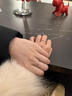 戚小米s999純銀冰川情侶戒指男女款開(kāi)口對戒食指環(huán)紀念日生日禮物送女友 冰川戒指情侶一對【999足銀】 曬單實(shí)拍圖