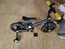 Nadle【官方】納豆兒童自行車(chē)平衡車(chē)三合一1一3一6歲腳踏折疊單車(chē) 【官方現貨】炫酷黃加推桿 12寸 曬單實(shí)拍圖