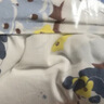 babycare初生嬰兒全棉抱被安撫調溫產(chǎn)房新生兒包被咘咘熊月光藍90*90 曬單實(shí)拍圖
