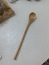 onlycook荷木勺子 日式長(cháng)柄攪拌勺甜品勺咖啡小勺子 寶寶喂飯勺小調羹 曬單實(shí)拍圖