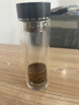 蘇泊爾玻璃杯耐高溫防爆防摔雙層高硼硅玻璃茶杯茶水分離男士泡茶專(zhuān)用杯 星夜黑 400ml 曬單實(shí)拍圖