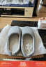 內泊（NEIBO）【超舒服】乳膠棉拖鞋男冬季女室內家居大碼防滑防臭保暖羊毛灰42 曬單實(shí)拍圖
