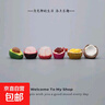 無(wú)聊了，擺幾個(gè)撥開(kāi)水果治愈心情仿真小擺件電腦日式工位辦公桌面 剝殼小水果擺件6個(gè)（整套）送點(diǎn)膠 曬單實(shí)拍圖