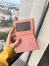 袋鼠錢(qián)包女士真皮卡包駕駛證小巧超薄銀行卡片套證件卡夾大容量多卡位 粉色 曬單實(shí)拍圖