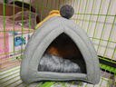 智宙兔子窩保暖兔子睡覺(jué)小窩保暖棉窩荷蘭豬專(zhuān)用貓咪冬季侏儒兔高級窩 蒙古包經(jīng)典灰色（28*28*30cm） 曬單實(shí)拍圖