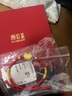 潮宏基 祥福雙全兒童足金福鎖轉運珠手繩黃金平安鎖串珠寶寶滿(mǎn)月禮 可調節手繩 曬單實(shí)拍圖