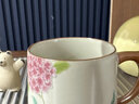 尚言坊汝窯辦公杯水杯家用大容量茶水分離杯喝茶杯泡茶個(gè)人專(zhuān)用杯馬克杯 1【主圖款】汝窯粉繡球花辦公杯（400ml） 曬單實(shí)拍圖