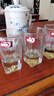 青蘋(píng)果新年手握金山白酒杯二兩杯 加厚水晶玻璃觀(guān)山杯酒盅家用100ml6只 曬單實(shí)拍圖