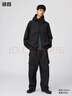 優(yōu)衣庫合作款男裝女裝寬腿工裝褲休閑褲戶(hù)外機能26春夏新款482883 09 黑色 2XL 曬單實(shí)拍圖