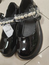 百麗（Belle）童鞋女童瑪麗珍鞋春季新款女孩公主鞋兒童時(shí)尚單鞋中大童皮鞋水鉆 黑色 32 適合腳長(cháng)約20-20.6cm 曬單實(shí)拍圖