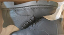 海瀾之家HLA男休閑鞋子男款皮面厚底工裝鞋 L011(增高款）黑色42 曬單實(shí)拍圖