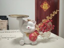 赟婭招財貓2026新款入戶(hù)進(jìn)門(mén)鑰匙收納玄關(guān)招財擺件裝飾搬家喬遷禮物 白色招財貓【拍下贈送紅漿果】 曬單實(shí)拍圖