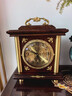 BYLURE品牌中式復古座鐘客廳面臺式坐鐘高檔擺件擺放式實(shí)木高端銅鐘表 黃銅實(shí)木【德國機芯】 曬單實(shí)拍圖
