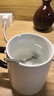拜杰馬克杯陶瓷咖啡杯禮物水杯牛奶杯早餐杯辦公杯帶勺帶蓋杯子420ml 曬單實(shí)拍圖
