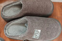 比格加特大碼棉拖鞋男款冬季4647室內加肥加大保暖防滑棉拖 灰色  44-45 曬單實(shí)拍圖