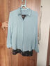 譚飛【啞光真絲襯衫】2026年春季新款桑蠶絲氣質(zhì)長(cháng)袖襯衣上衣高級感女 淺藍色 M 曬單實(shí)拍圖