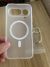 Freeson榮耀Magic8 Pro Air手機殼磁吸保護套簡(jiǎn)約輕薄鏡頭全包防摔TPU軟殼（附指環(huán)扣支架）磨砂白 曬單實(shí)拍圖