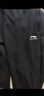 李寧（LI-NING）運動(dòng)褲加絨加厚男直筒冬季寬松休閑百搭衛褲舒適平口運動(dòng)褲子男 曬單實(shí)拍圖