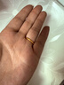 周六福足金999黃金戒指女素圈生日禮物計價(jià)A0110912 12號 約1.66g 曬單實(shí)拍圖