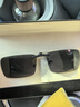 村田稻夫墨鏡夾片 超輕近視偏光太陽(yáng)眼鏡開(kāi)車(chē)釣魚(yú)防紫外線(xiàn)夾片 偏光黑灰 曬單實(shí)拍圖