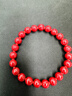 普陀山【全透光】高含量天然晶體朱砂手串本命年手鏈男女款情侶節日禮物 曬單實(shí)拍圖