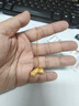 周大生黃金項鏈足金好柿花生吊墜送女友媽媽老婆生日情人節禮物 約1.6g吊墜贈S925項鏈 曬單實(shí)拍圖