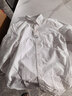 優(yōu)衣庫男裝女裝牛津紡襯衫長(cháng)袖襯衣休閑素色通勤26春夏新款482445 01 乳白色 L 曬單實(shí)拍圖