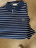 哈吉斯（HAZZYS）男裝 夏款男上衣【3A抗菌】條紋短袖POLO衫男ASTZE0BBX34 藏青色NV XL (180/100A 50) 曬單實(shí)拍圖