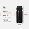 膳魔師（THERMOS）保溫杯316鋼350ml男女士?jì)和槭侄Y生日禮物JNL-350S暗夜黑 曬單實(shí)拍圖