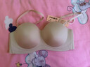ubras【虞書(shū)欣同款】圓圓杯文胸可拆無(wú)肩帶內衣女透氣胸罩小胸聚攏粉底 店長(cháng)推薦-【抹胸款】燕麥奶色 75B 曬單實(shí)拍圖