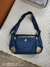 法姿女包斜挎包2021秋冬新款休閑尼龍布包百搭單肩媽媽日常小挎包   1431 1431墨藍 曬單實(shí)拍圖