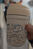 言倉線(xiàn)條小狗保溫杯兒童316陶瓷內膽茶水分離女生吸管杯學(xué)生保溫杯 630mL-陶瓷內膽涂層 曬單實(shí)拍圖