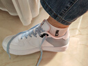 特步男鞋春夏季板鞋防水小白鞋2026新款低幫滑板白色休閑運動(dòng)鞋子男士 白霧藍 42 曬單實(shí)拍圖