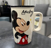 迪士尼可愛(ài)喝水高顏值馬克杯卡通辦公室家用陶瓷杯子咖啡情侶水杯 米奇-樂(lè )迪直身杯（無(wú)禮盒） 曬單實(shí)拍圖