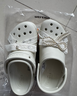 卡駱馳（CROCS）經(jīng)典珍珠蕾絲云朵洞洞鞋時(shí)尚百搭|211540 亞麻色-0HZ 36 /37(230mm) 曬單實(shí)拍圖